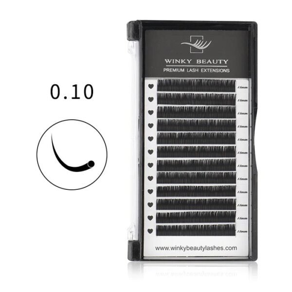 Winky Beauty Silk Volume Eyelash Extensions 0.10mm Curl D Mix