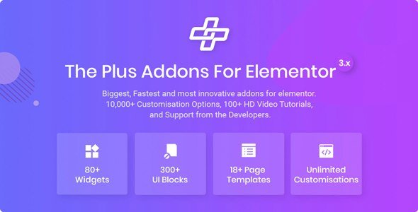 The Plus – Addon for Elementor Page Builder WordPress Plugin